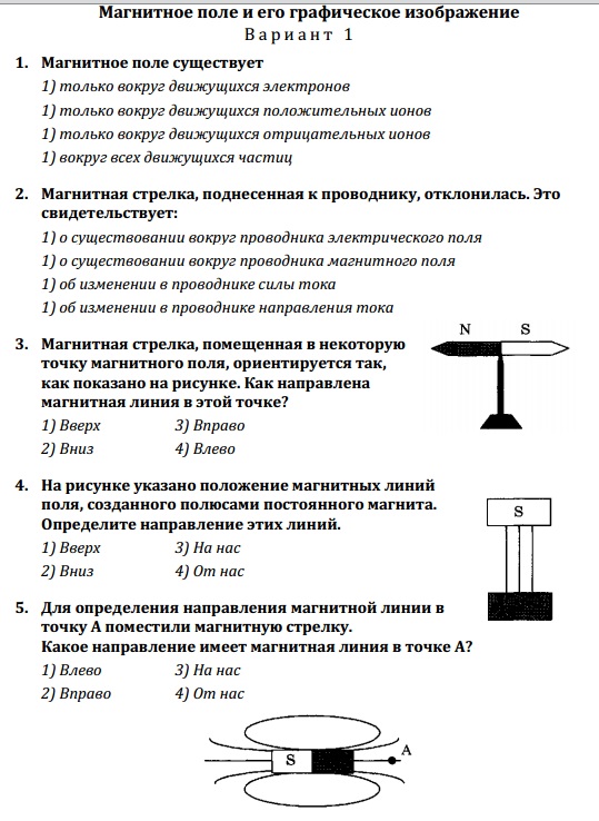 Магнитное поле презентация 8 класс по учебнику перышкина