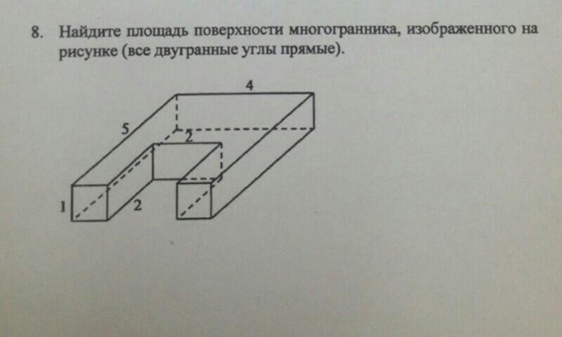 Поверхность увеличенной площади. Площадь поверхности многогранника изображенного. Найдите площадь многогранника изображенного. Найдите площадь полной поверхности многогранника. Найти площадь многогранника изображенного на рисунке.