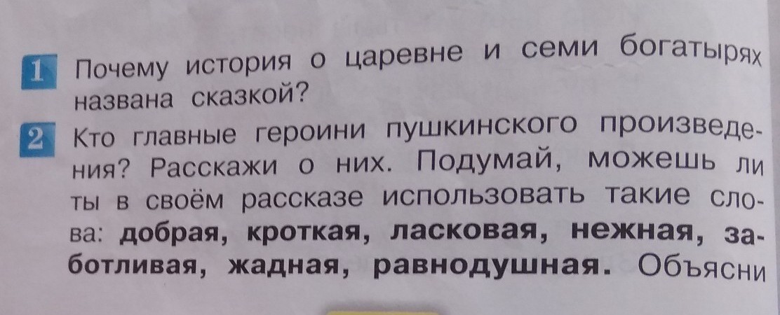 Рассказ почему ответы на вопросы. Почему история о царевне и семи богатырях названа сказкой. Реагируете пожалуйста на истории. Кто Главная героиня Пушкинского произведения расскажи о них. Кто главные.