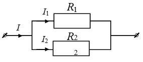 На рисунке изображена схема электрической цепи в эту цепь параллельно включены 2 резистора