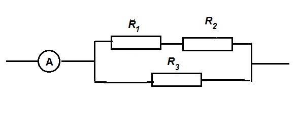 На рисунке изображена схема электрической цепи состоящей из трех резисторов источника