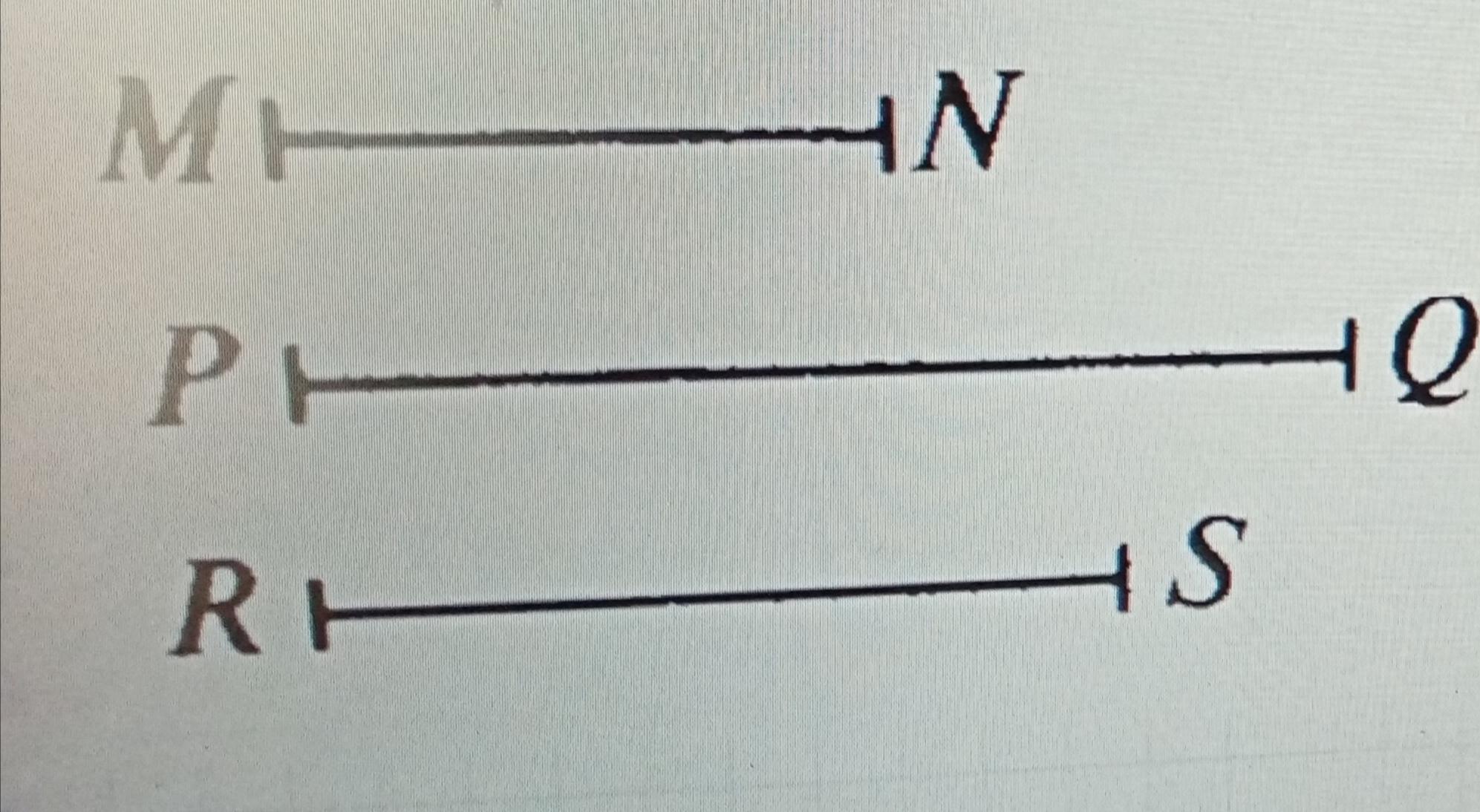 Ас mn ab. Построить треугольник ABC такой что ab = MN AC=RS уголa=глуq.