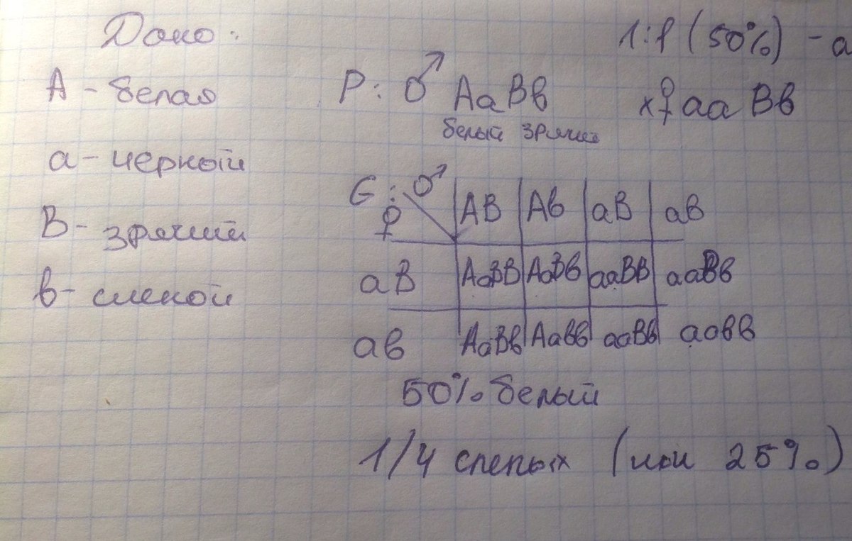 Используя предложенную схему определите доминантным или рецессивным является данный признак