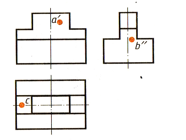 Проекции точек задания. Черчение рис 97. Построение проекций точек на поверхности предмета. Проекции точек а поверхности предмета. Проекции точек задание.