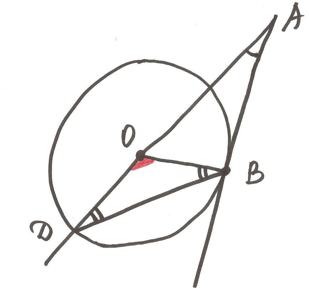 На рисунке ав и ас касательные к окружности