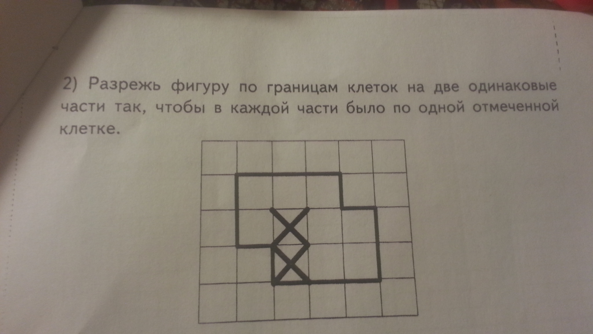 Отметь на клетчатой. Раздели фигуру по границам клеток. Разрежь фигуру по границам клеток на две одинаковые. Разделить фигуру по границам клеток на две одинаковые части. Разрежьте фигуру по границам клеток на 2 одинаковые части.