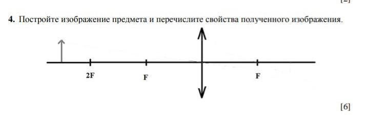 4 постройте изображение предмета и перечислите свойства полученного изображения 6