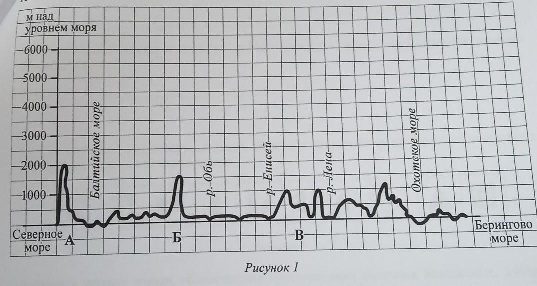 На уроке географии михаил построил профиль рельефа африки представленный на рисунке 1 ответ