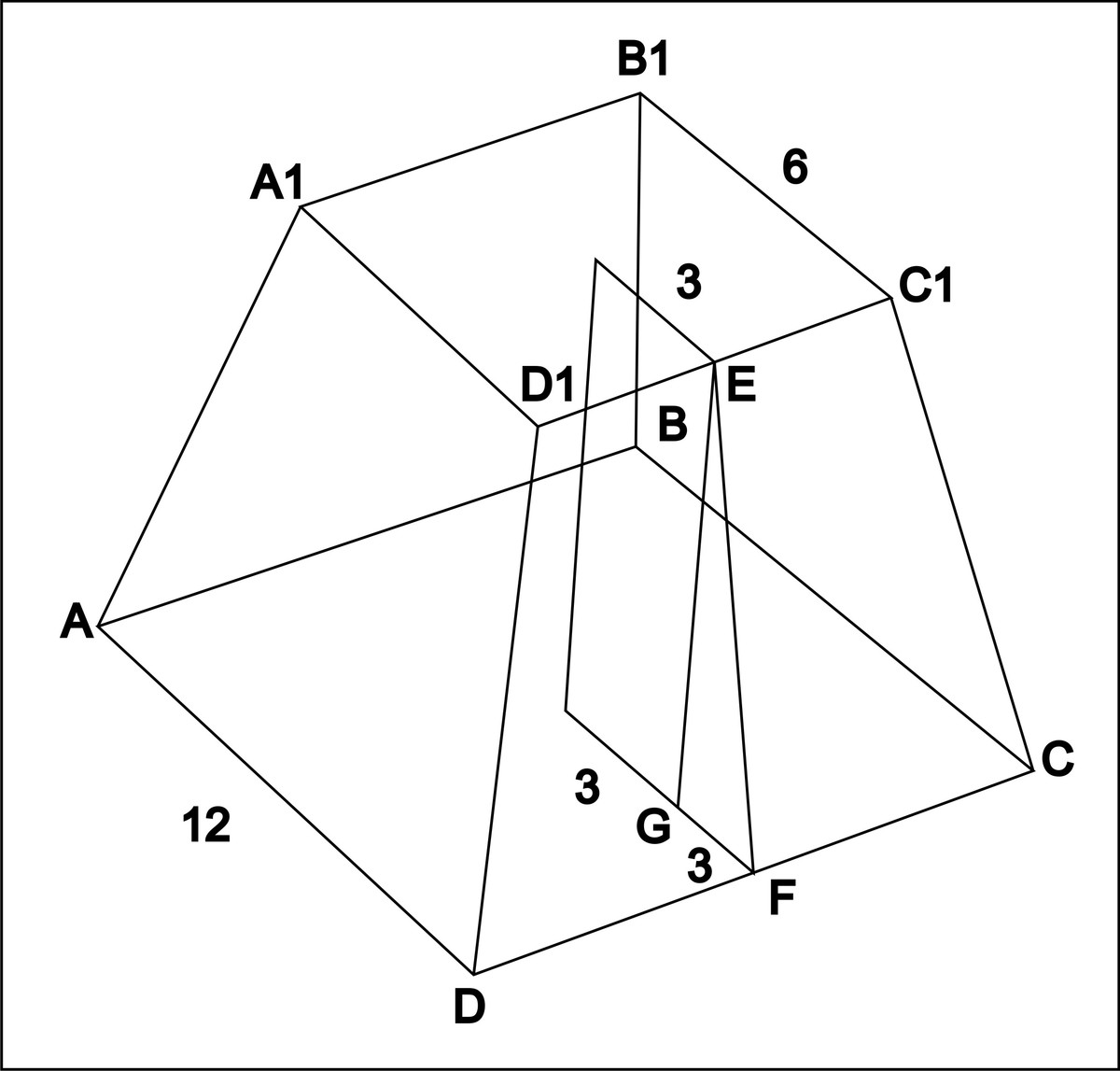 треугольная усеченная пирамида