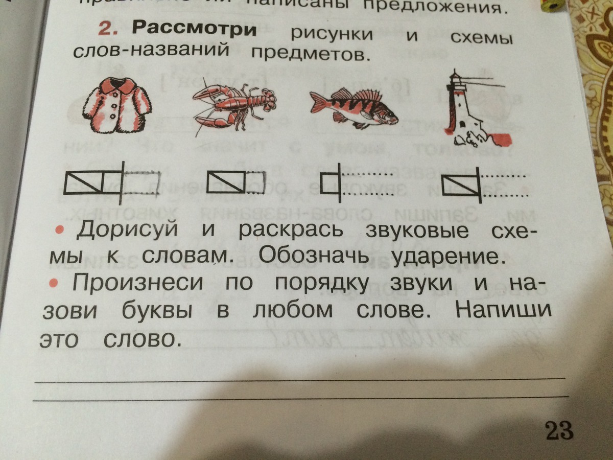 Догадайся каким словам соответствуют модели соедини линией подходящую картинку и модель 1 класс гдз