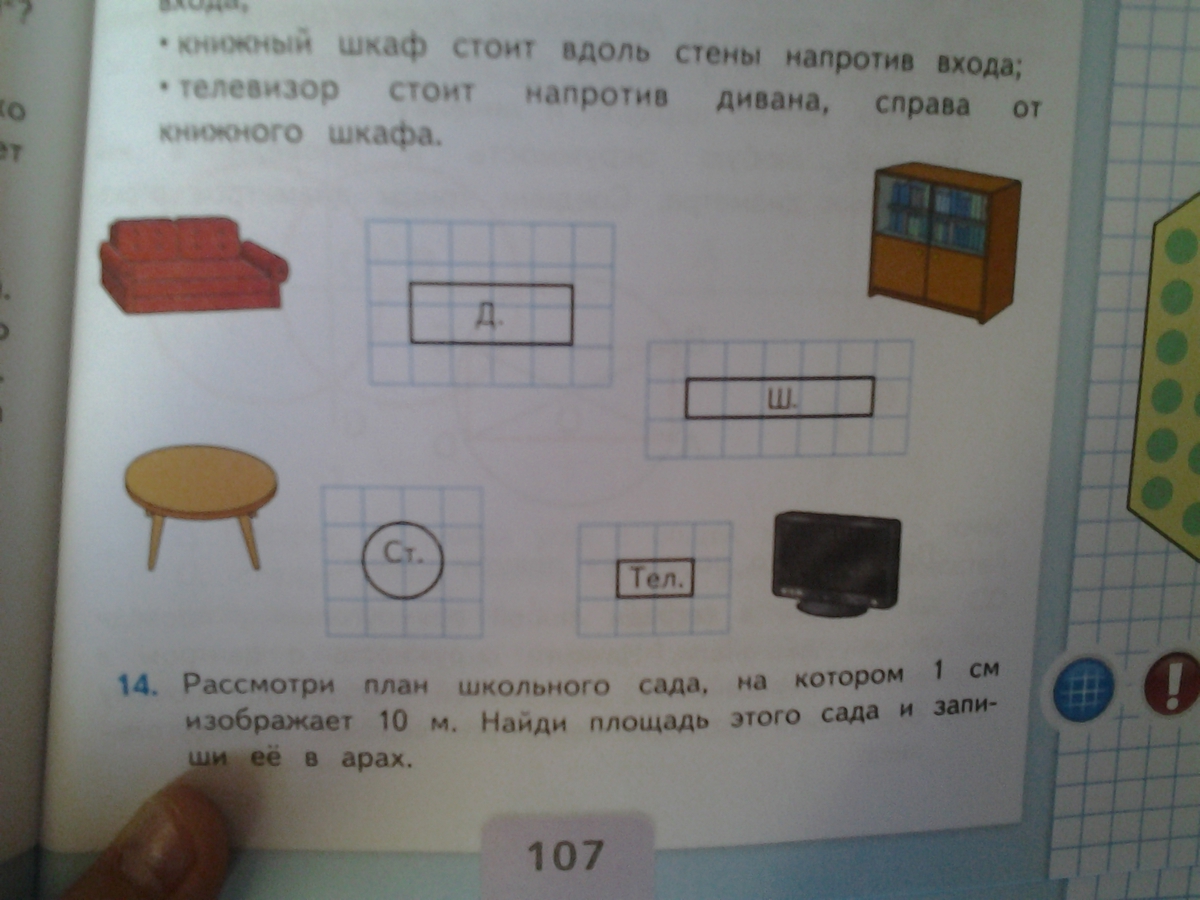 На рисунке изображена комната