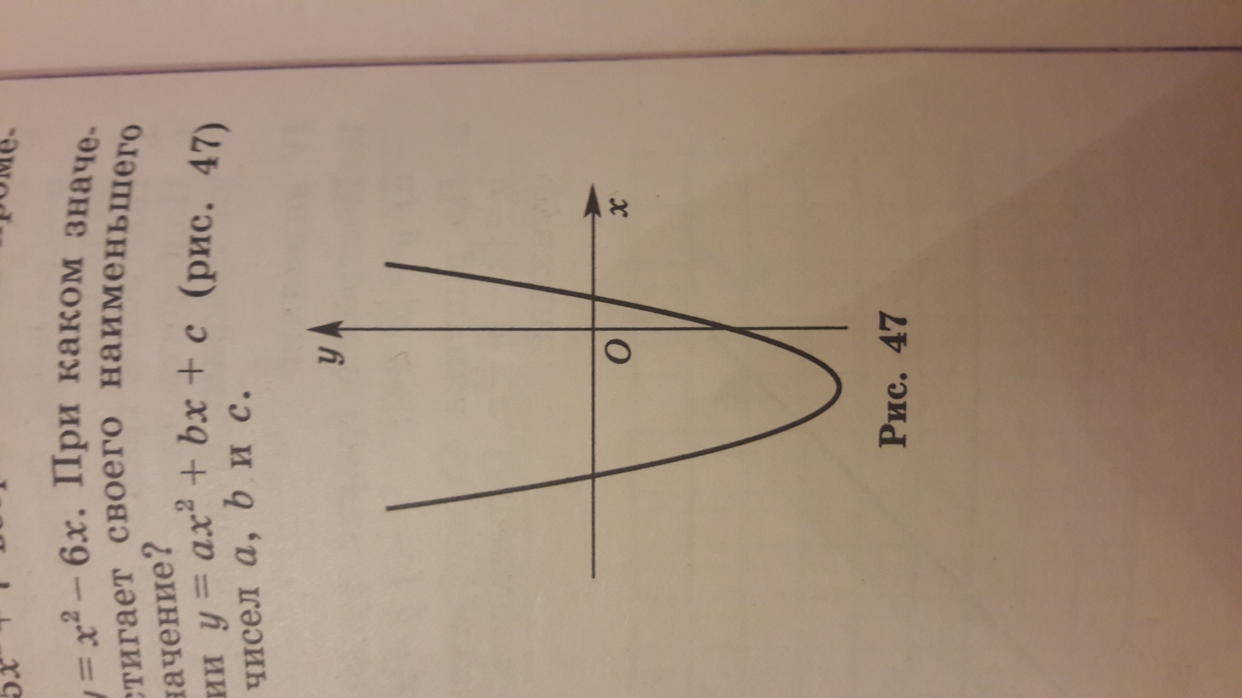 На рисунке изображены графики функций вида у ах 2 бх с