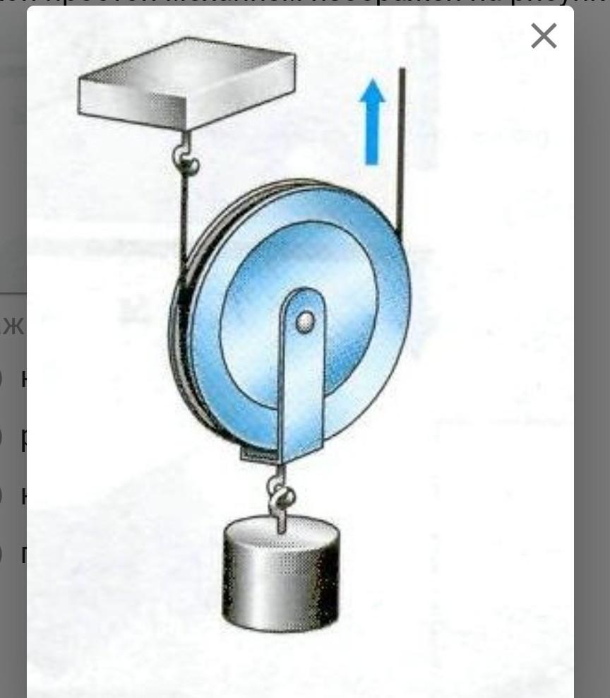 Какой простой механизм изображен на рисунке 1 рычаг наклонная плоскость неподвижный