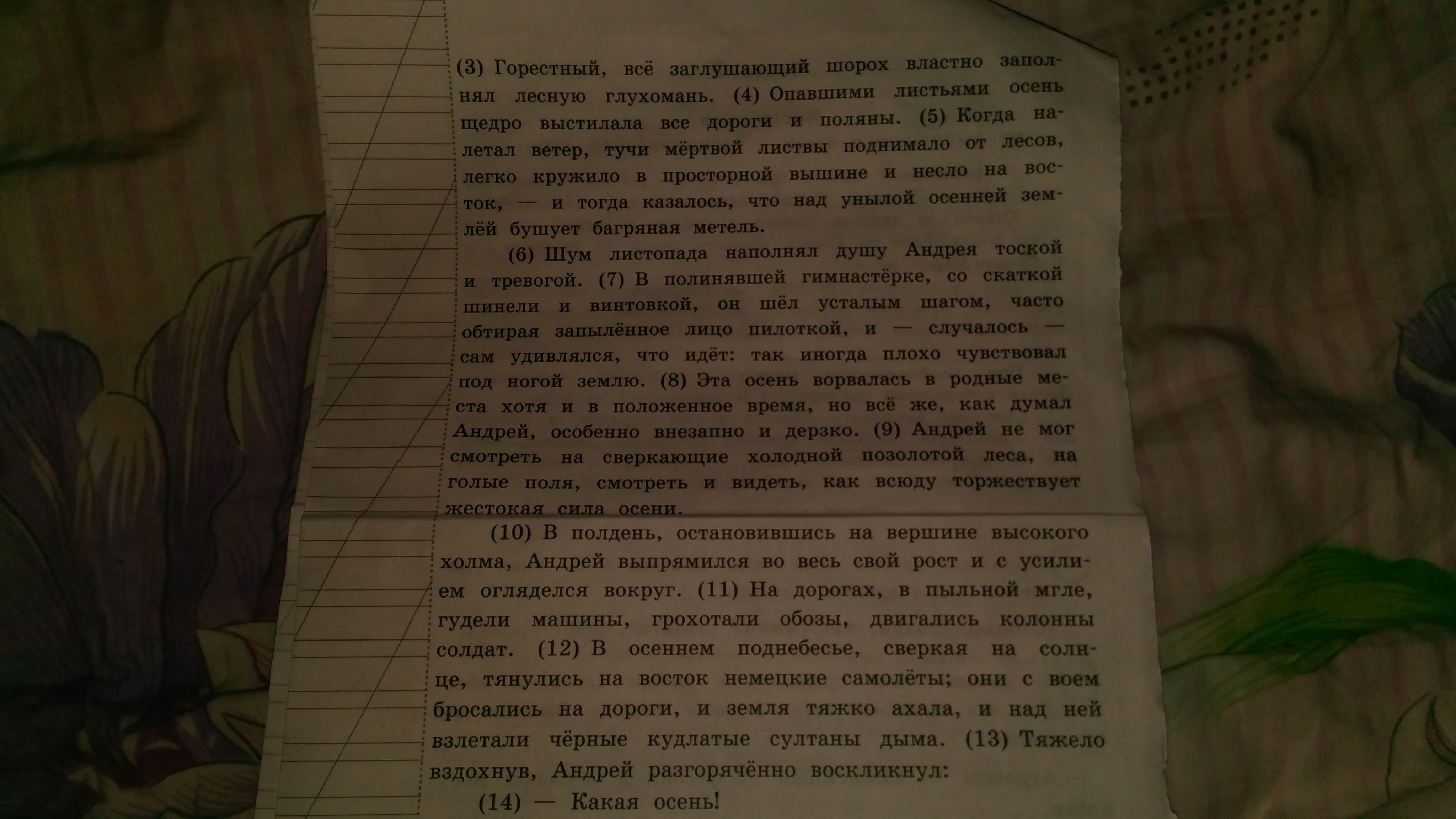 Что хотел сказать читателям своей сказкой андерсон. Что хотел сказать Автор. Шумел листопад леса покорно и печально ЕГЭ вариант 36.