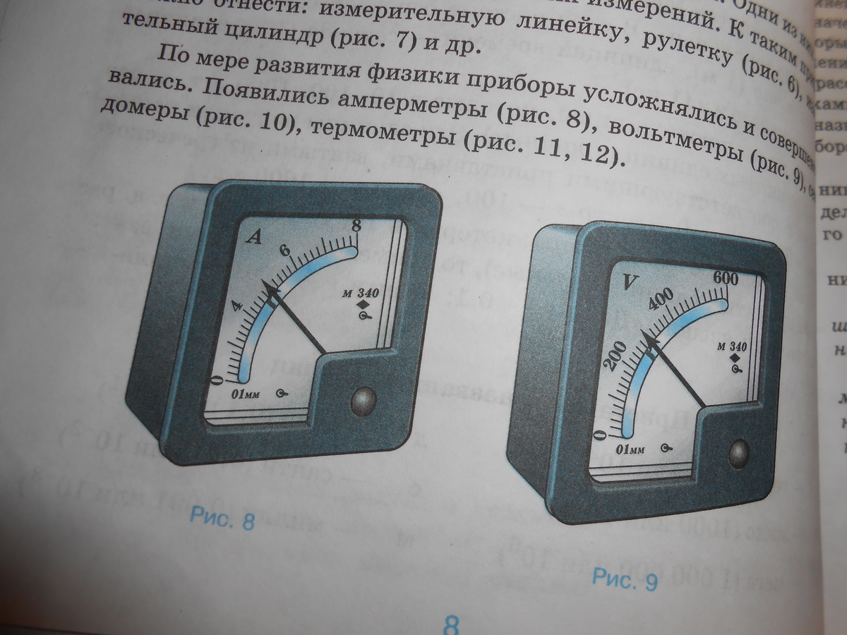 Деления вольтметра