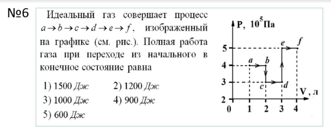 Идеальный газ совершил работу равную