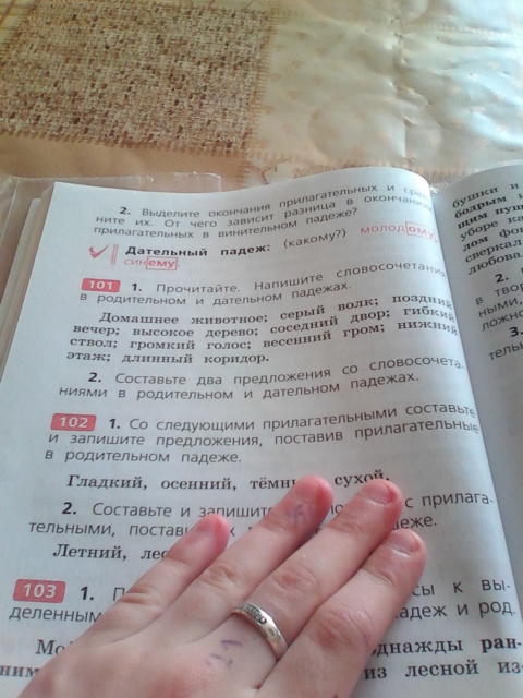 Русский язык 1 стр 101 упр 17