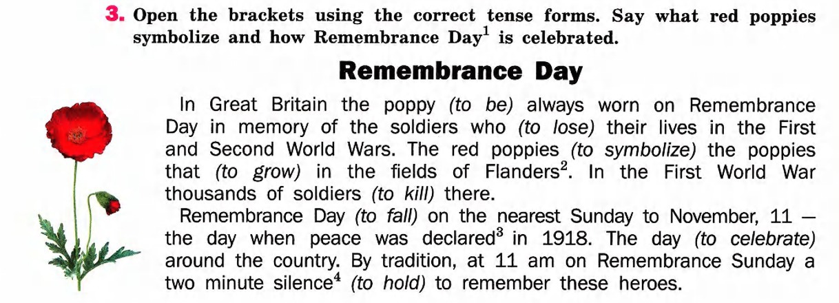 Day с английского на русский. Open the Brackets using the correct Tense forms say what Red Poppies. Open the Brackets using the correct Tense forms. Open the Brackets using the correct lense. Open the Brackets use the correct Tense.