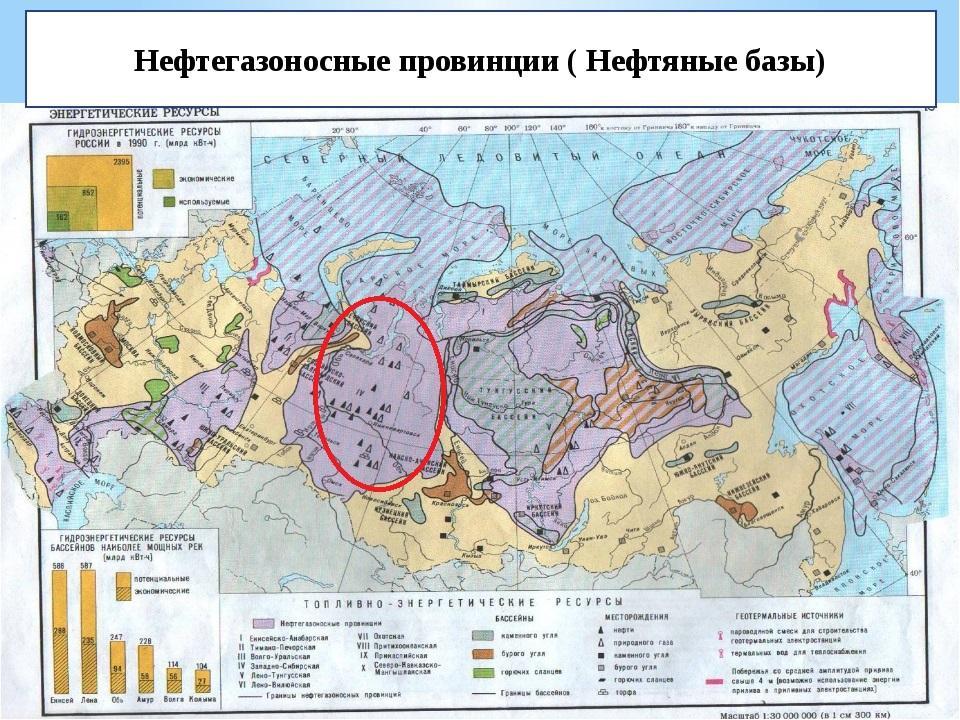 Карта нефтяной промышленности