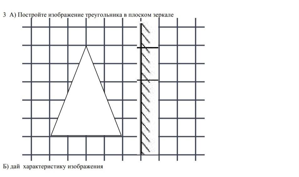 Постройте изображение предмета в плоском зеркале физика 8 класс