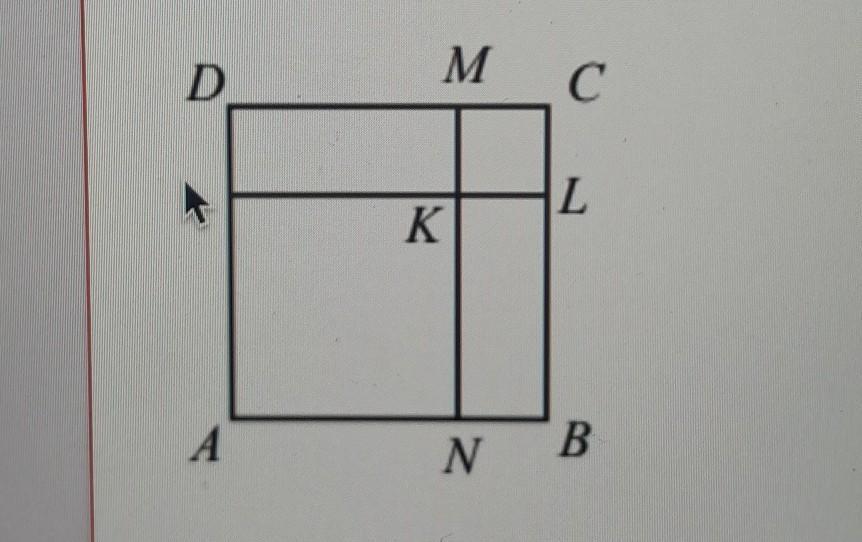 Площадь квадрата abcd