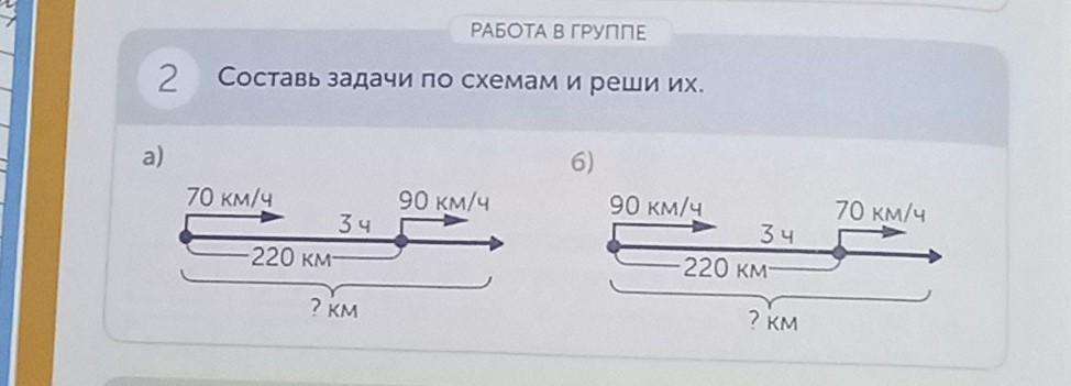 Составь и реши задачи по схемам 2 класс