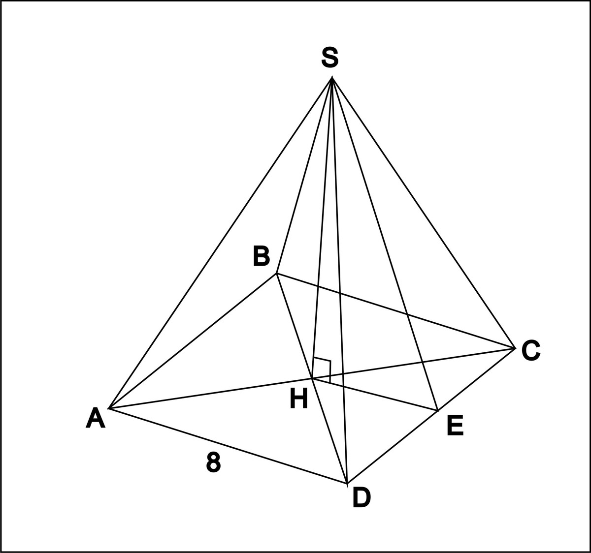 Четырехугольной пирамиды