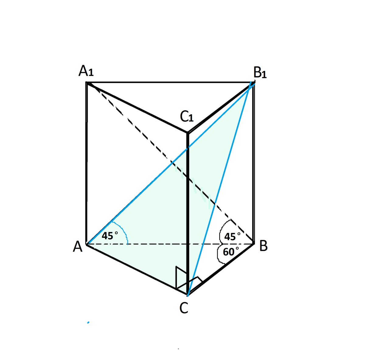 Abca1b1c1 правильная призма сторона. Призма abca1b1c1. Треугольная Призма abca1b1c1. В прямой призме abca1b1c1. Призма abca1b1c1 под углом.