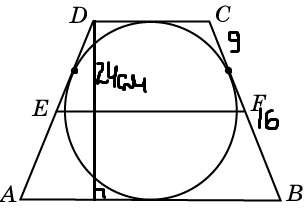 Высота трапеции равна 24. Точки касания вписанной окружности в равнобедренную трапецию. В равнобедренную трапецию вписана окружность точка касания делит. . Касания вписанный окружности равнобедренной трапеции. Точка касания окружности вписанной в равнобокую трапецию.