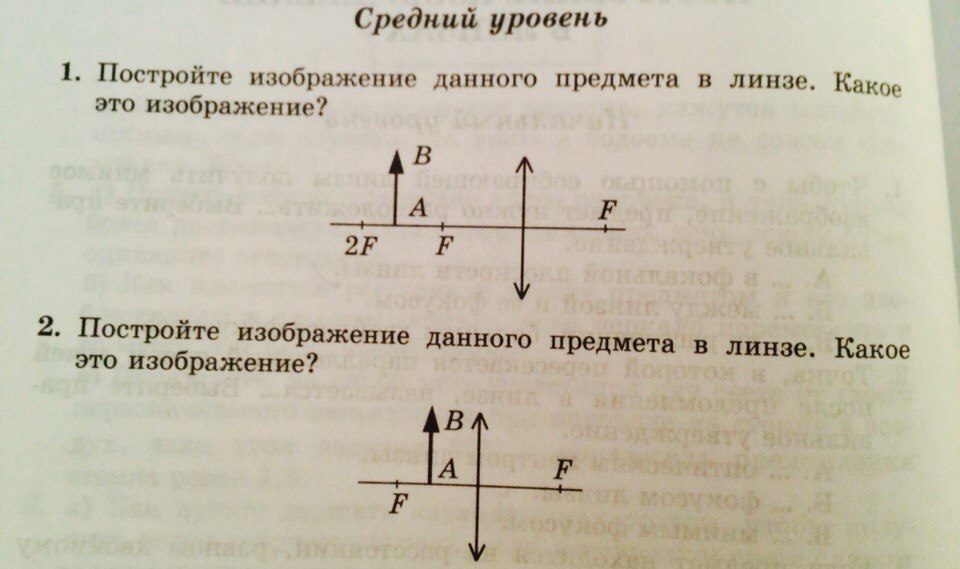 Постройте изображение предмета расположение которого показано на рисунке 162 физика 8 класс