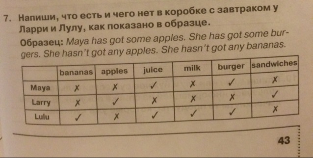 Посмотри на картинки напиши вопросы и ответы как показано в образце