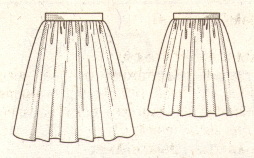 Эскиз юбки полусолнце 7 класс