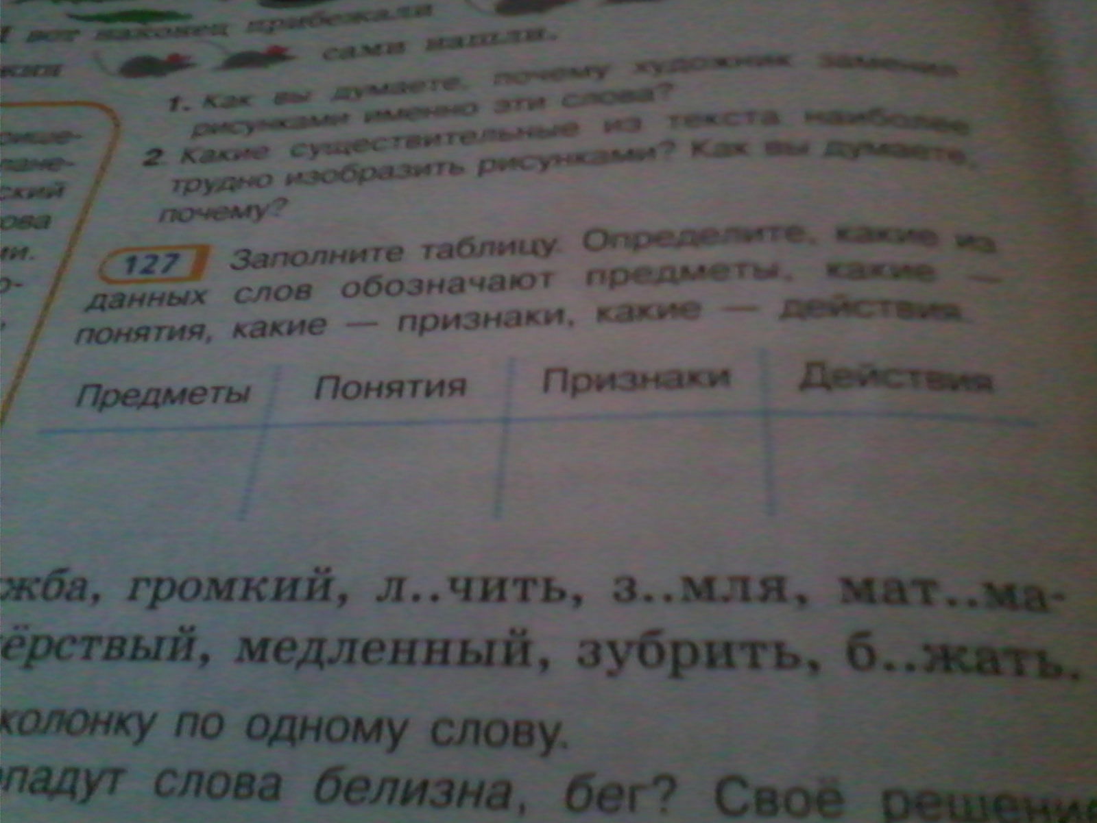 Заполните таблицу определите какие. Заполните таблицу предметы понятия признаки действия. Заполните таблицу определите какие из. Определите какие из данных слов обозначают предметы какие понятия. Заполните таблицу данными из текста.