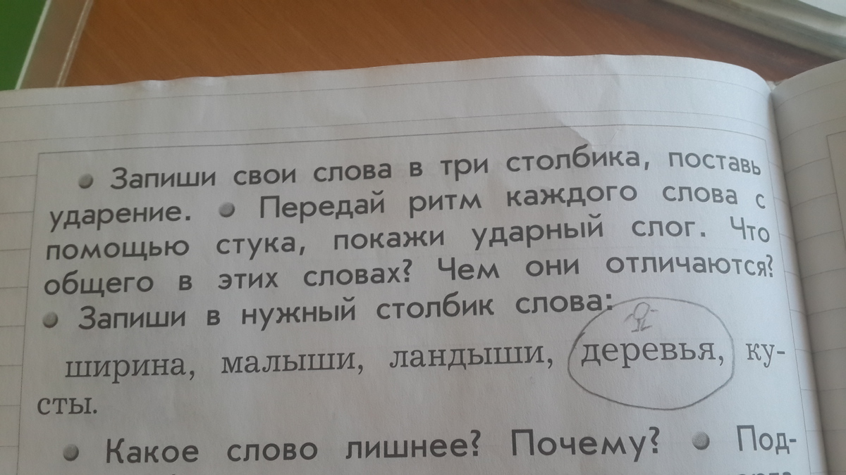 Подбери слова к схемам запиши слова в 3 столбика какое слово ты записал почему