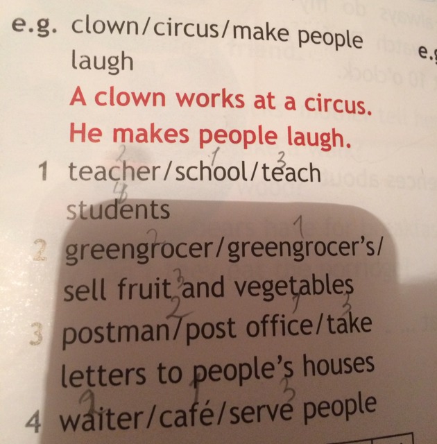 Make sentences you go cinema. Перевод a Clown works at a Circus. He makes people laugh. Составь предложение по образцу a waiter serves people. E. G. Clown/Circus/make people. Make a laugh перевод.