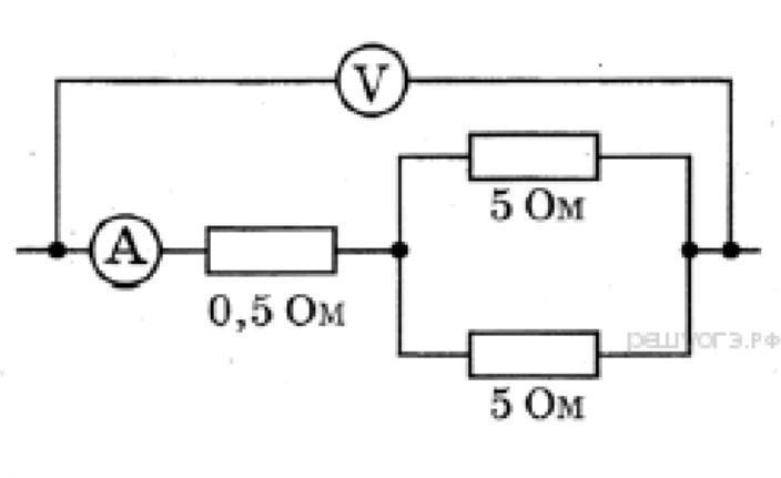 Используя данные рисунка определите показание амперметра а ответ