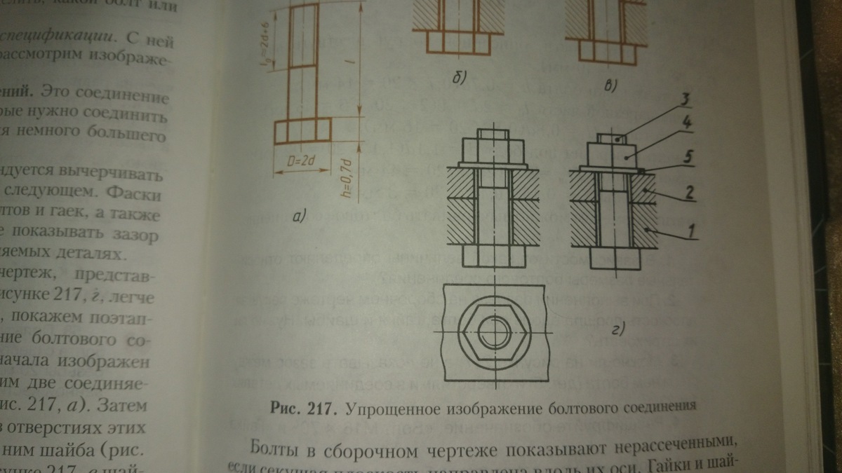 Начертите в рабочих тетрадях данные изображения и постройте необходимые разрезы рис 237 а б в