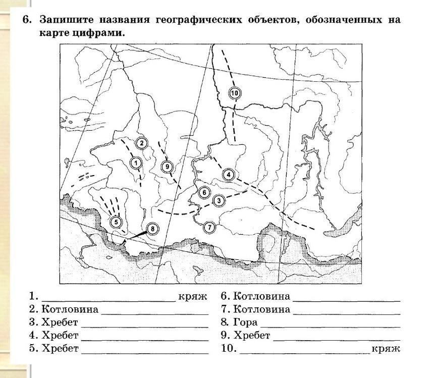 Карта на которой показаны объекты называется