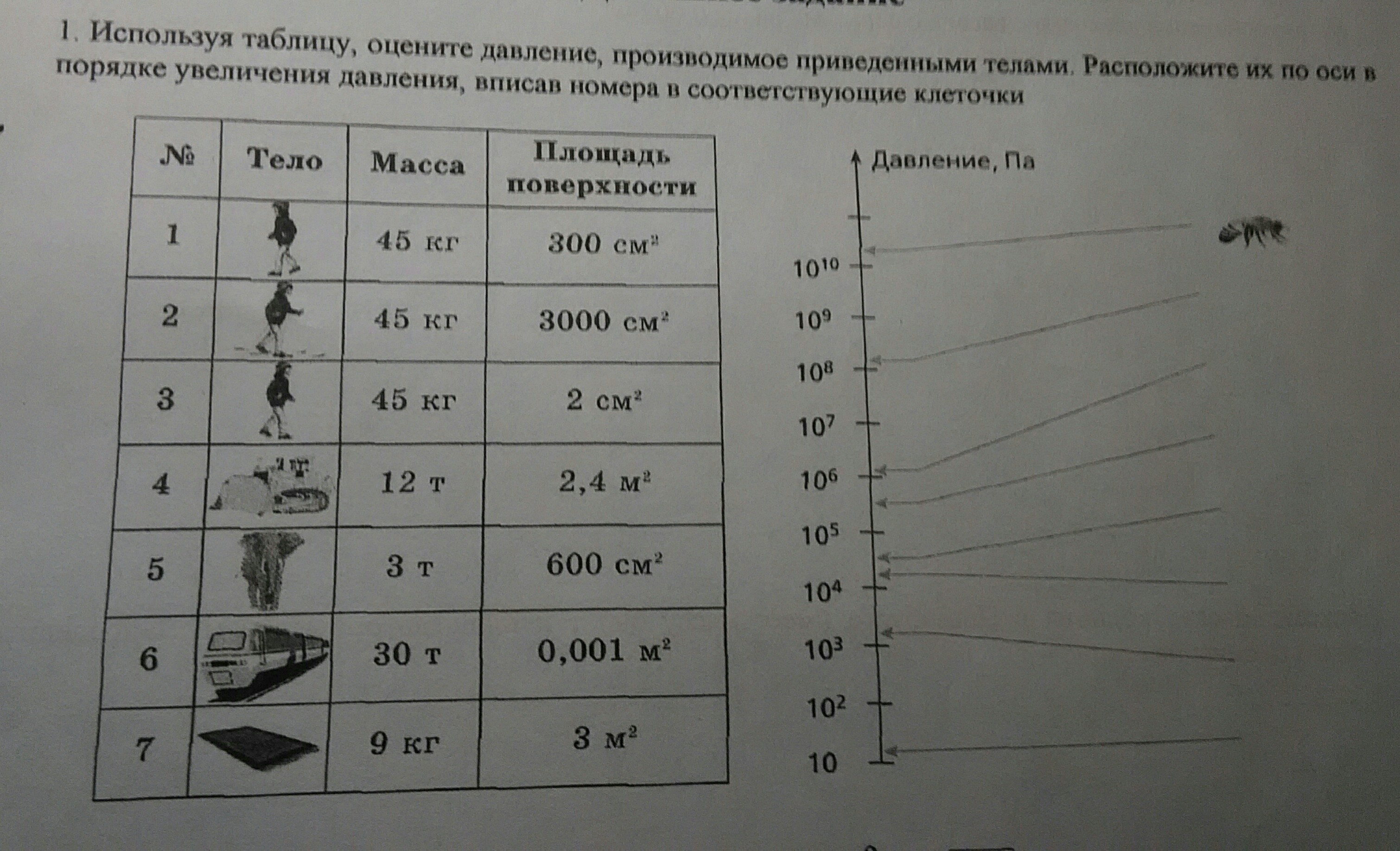 Расположить в порядке увеличения. Используя таблицу. Используя таблицу оцените давление оказывающее. Используя таблицу оцените давление оказываемое приведенными телами. Таблица располагаемого давления.